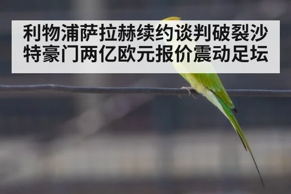 利物浦萨拉赫续约谈判破裂沙特豪门两亿欧元报价震动足坛